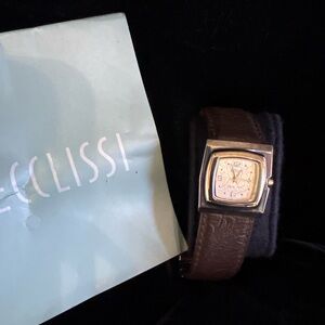 Ecclissi Women's Brown Leather Watch